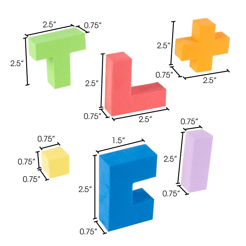 Toy Time Sensory Foam Puzzle Blocks