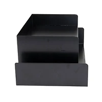 Mind Reader Black Tiered Letter Tray