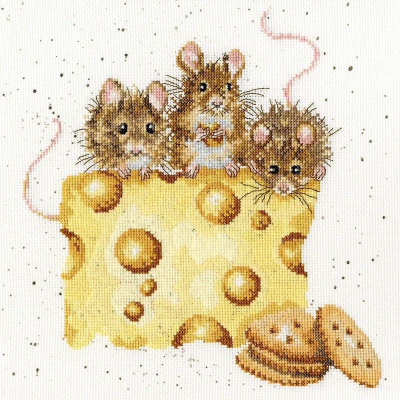 Bothy Threads Crackers About Cheese Counted Cross Stitch Kit