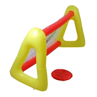 Pool Central® 51" Inflatable Red and Yellow Swimming Pool Frisbee Game Set