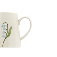 Hello Honey® White Stoneware Creamer with Hand-Painted & Embossed Birds Set