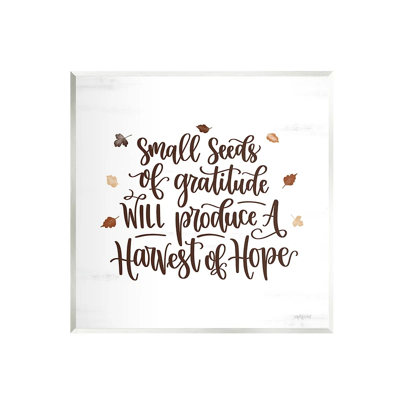 Stupell Industries Harvest of Hope Phrase Wall Plaque Art