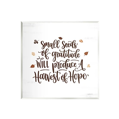 Stupell Industries Harvest of Hope Phrase Wall Plaque Art