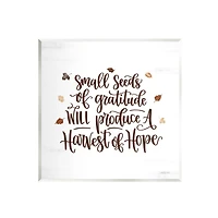 Stupell Industries Harvest of Hope Phrase Wall Plaque Art
