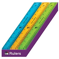 Charles Leonard 12" Plastic Rulers, 36ct.