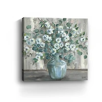 Apple Blossom Jug Square Canvas Giclee
