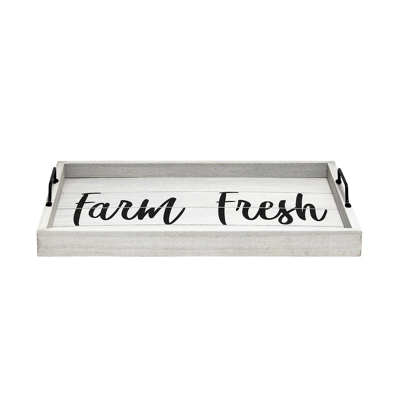 Elegant Designs™ 15.5" Farm Fresh Serving Tray with Handles