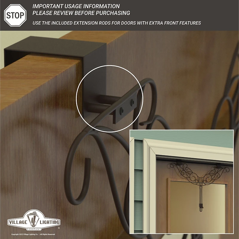 Village Lighting Adjustable Ivy Wreath Hanger