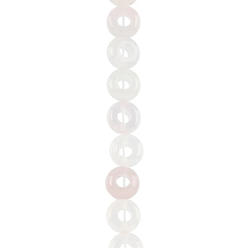 Rose Quartz Donut Beads, 10mm by Bead Landing™