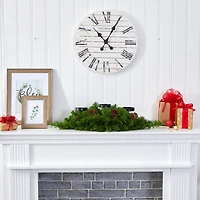 30" Pre-Lit Pine & Pinecone Triple Candelabrum