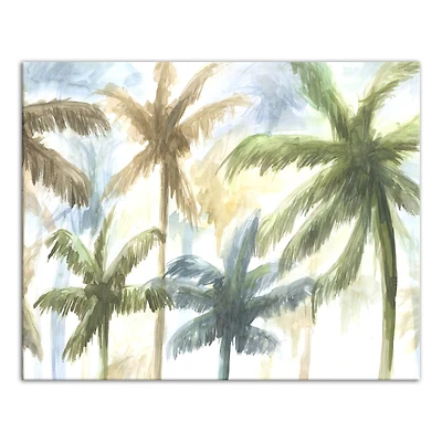 Sunrise Palm Trees Canvas Wall Art