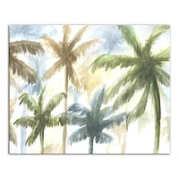 Sunrise Palm Trees Canvas Wall Art