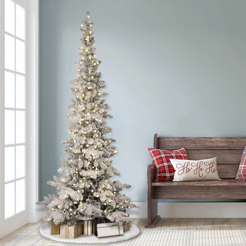 7.5ft. Pre-Lit Whistler Pine Artificial Christmas Tree, Warm White LED Lights