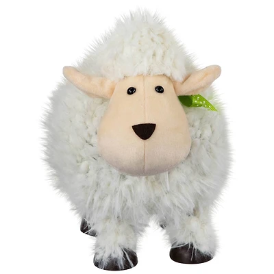 8.25" White Bouncing Sheep Easter Figure