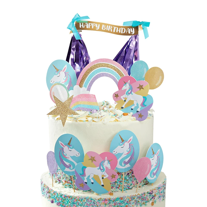 Unicorn Cake Topper Set by Celebrate It™