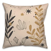 Leaf Crystal Stars 3 18" x 18" Throw Pillow