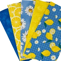 SINGER Lemon Floral Cotton Fabric Bundle