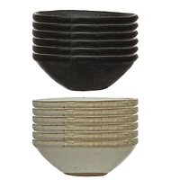 Hello Honey® 3.5" Stoneware Bowls with Reactive Glaze Set