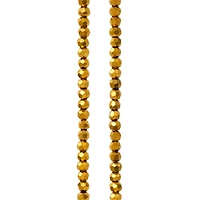 Gold Iris Glass Faceted Round Beads, 3mm by Bead Landing™