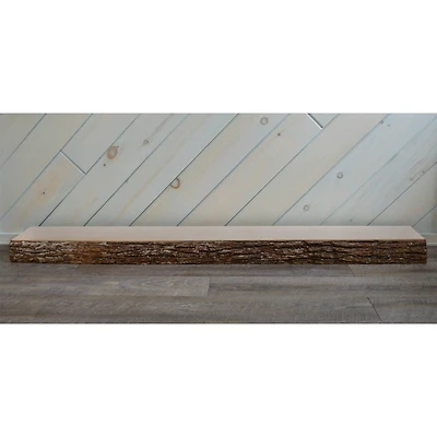 Wilson® Enterprises 66" Basswood Bark Edge Mantel