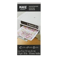 4" x 9.5" Sublimation Paper, 100ct. by Make Market®
