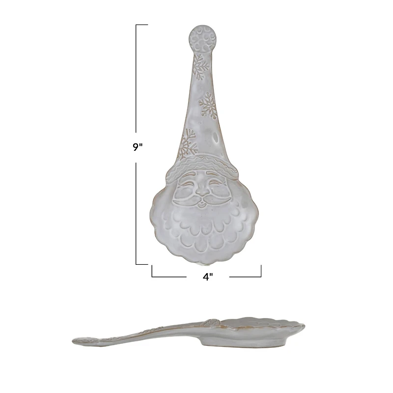 Hello Honey® 9" Stoneware Santa Spoon Rest