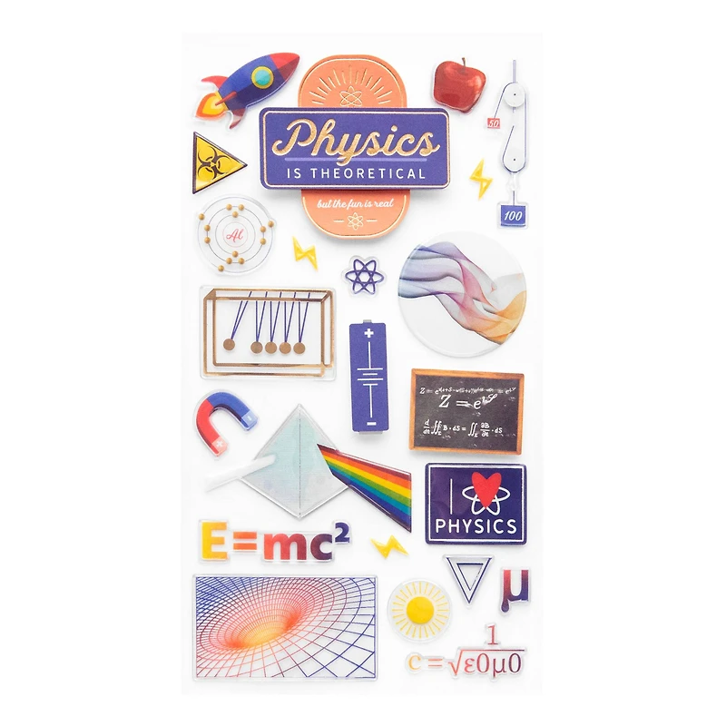 Physics Dimensional Stickers by Recollections™