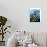 Stupell Industries Golden Gate Bridge Contemporary Abstract Wall Art in Frame