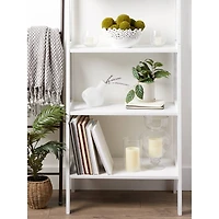 6" White Abstract Vase