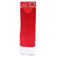 30" Red with White Faux Fur Mini Tree Skirt by Ashland®
