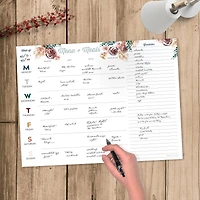 TF Publishing Floral Weekly Meal Planning Pad