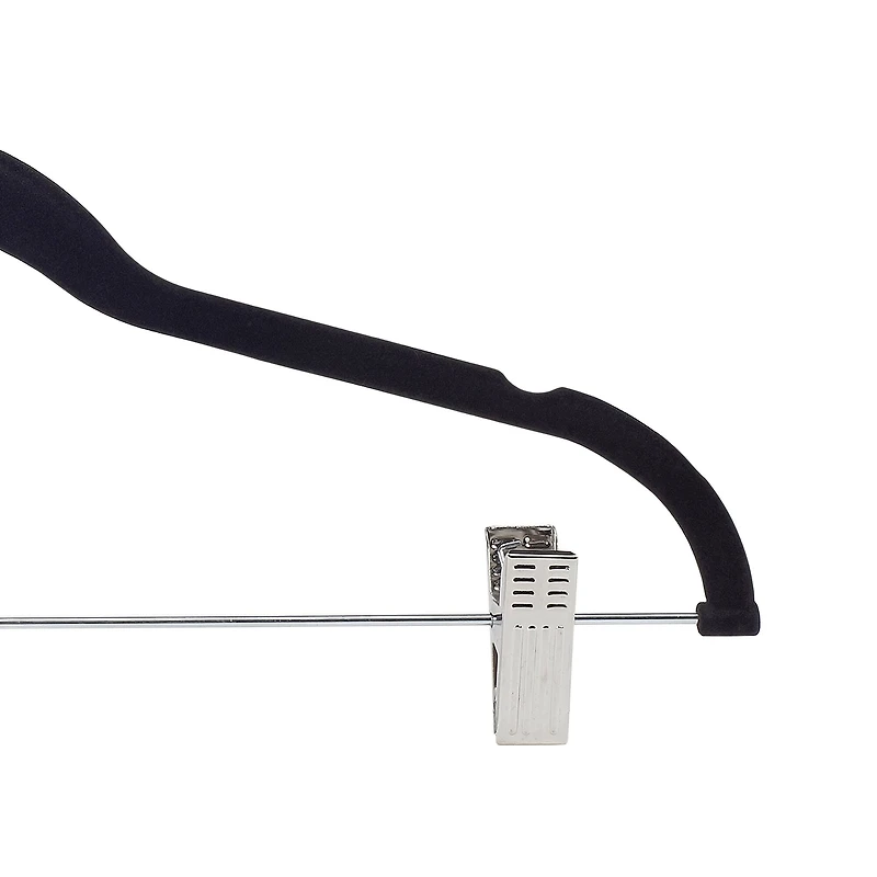 Simplify Slim Velvet Hangers with Clips