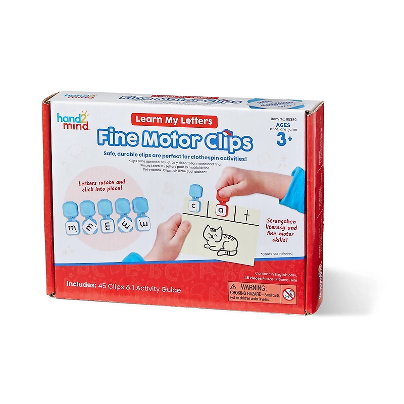 hand2mind® Learn My Letters Fine Motor Clips
