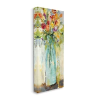 Stupell Industries Rustic Spring Bouquet Abstract Organic Shapes Canvas Wall Art
