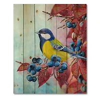 Designart - Bright Bird Bullfinch Sitting On A Branch II