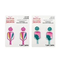 Assorted Pickleball Earrings, 2pc. by Fab Finds