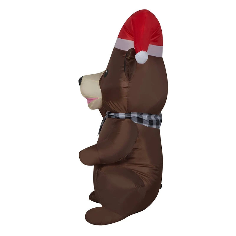 3.5ft. Airblown® Inflatable Christmas Baby Woodland Black Bear