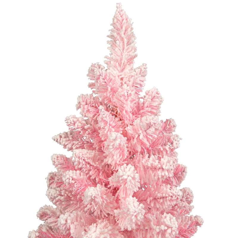 3ft. Unlit Madeline Pink Flocked Spruce Artificial Christmas Tree