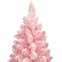3ft. Unlit Madeline Pink Flocked Spruce Artificial Christmas Tree