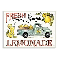 Stupell Industries Fresh Squeezed Lemonade Truck Country Summer Drink Wall Plaque