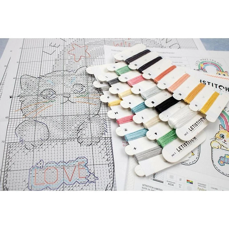 Letistitch Let's make friends! Counted Cross Stitch Kit