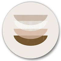 Designart - Abstract Sun Moon Geometric Print III