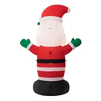 Glitzhome® 8ft. LED Lighted Musical Santa Inflatable Décor