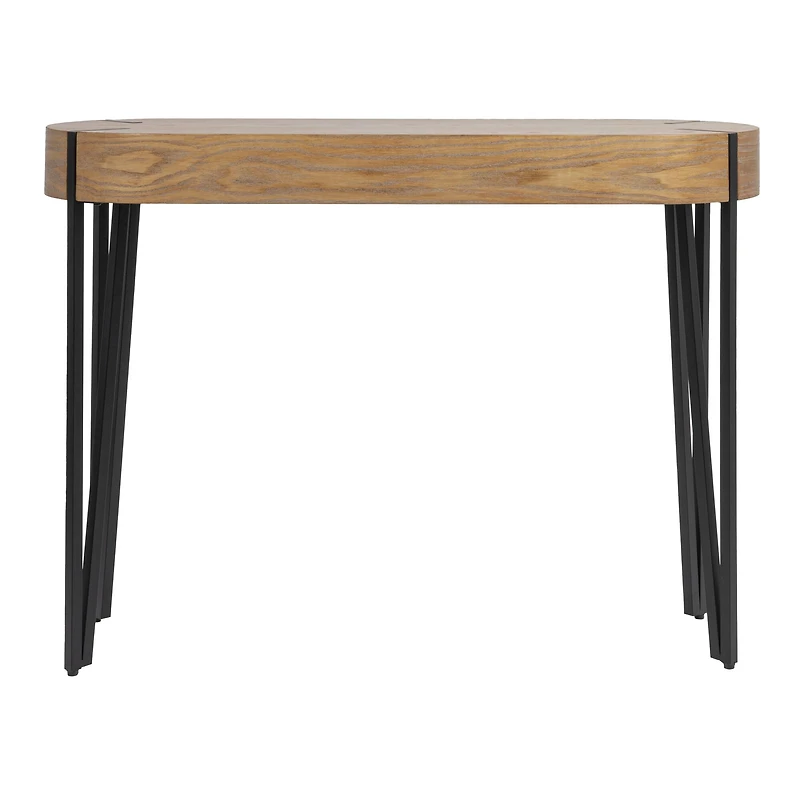 Hello Honey® 46" Astoria Wood Console Table with Metal Hairpin Legs