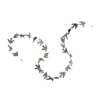 Hello Honey® 6ft. Distressed Zinc Finish Metal & Wire Bird Garland