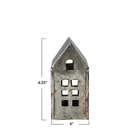 Hello Honey® 6.25" Antique Pewter Finish Metal House