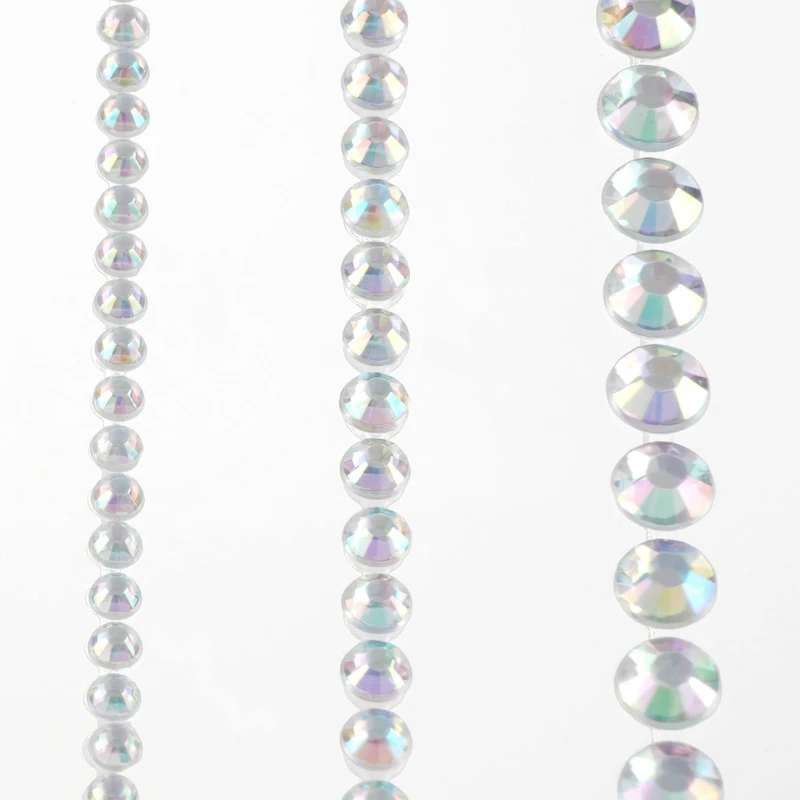 12 Packs: 6 ct. (72 total) Clear Iridescent Gem Strip Bling Stickers by Recollections™