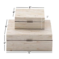 White Mother of Pearl Coastal Box Set
