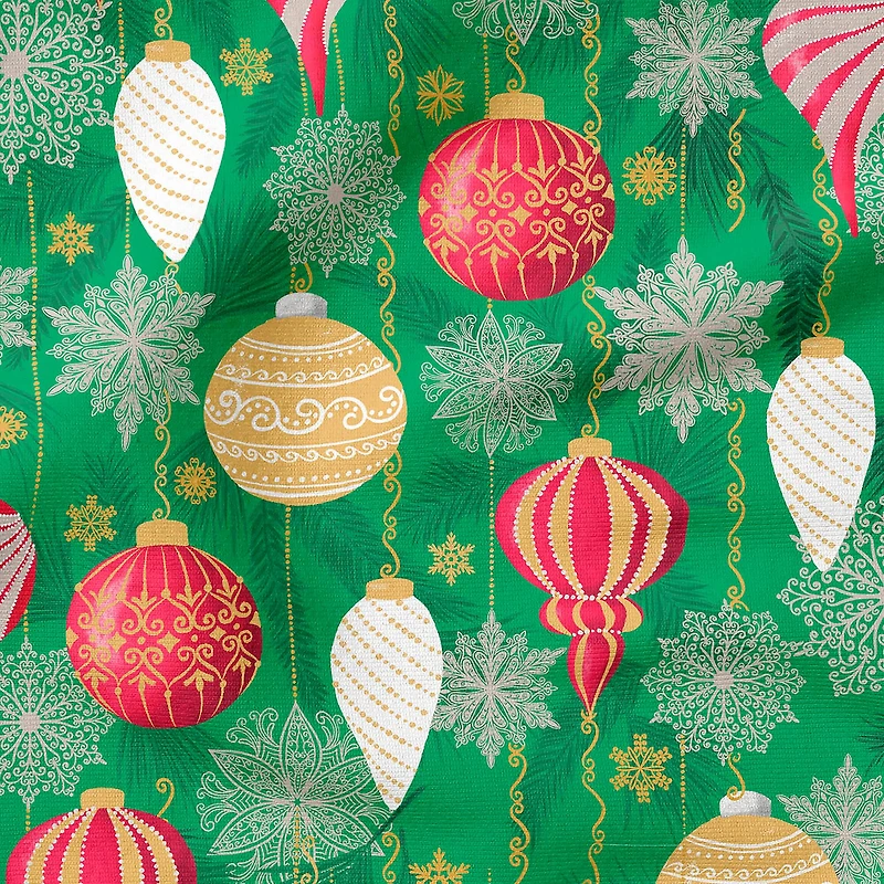 Fabric Editions Christmas Ornaments Cotton Fabric