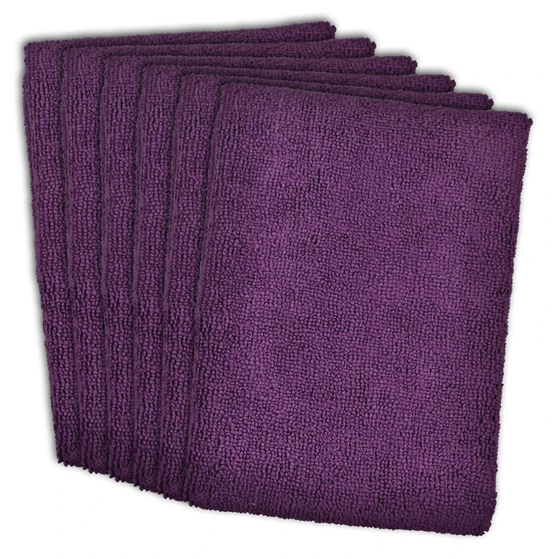 DII® Eggplant Essential Microfiber Dishtowels, 6ct.